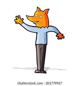 Karikaturenschwingenfuchs