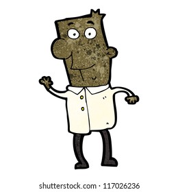 hombre que ondea dibujos animados