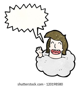 hombre que ondea dibujos animados