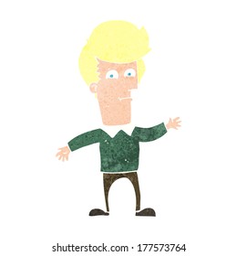 hombre que ondea dibujos animados