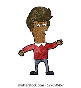 hombre que ondea dibujos animados