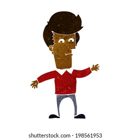 hombre que ondea dibujos animados