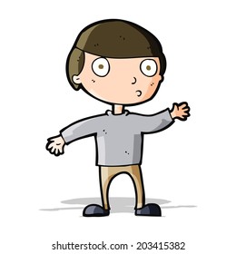 hombre que ondea dibujos animados