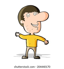 hombre que ondea dibujos animados