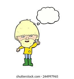 Cartoon-Wehmann mit Bart
