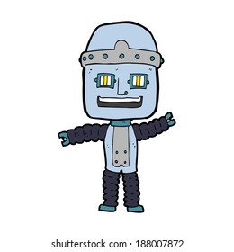 robot ondulador de dibujos animados