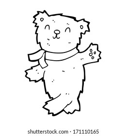 caricatura de osito de peluche