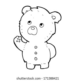 caricatura de osito de peluche