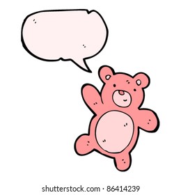 caricatura de osito de peluche