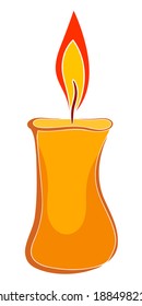 Cartoon wax candle 