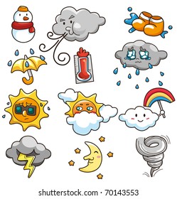 cartoon weather icon