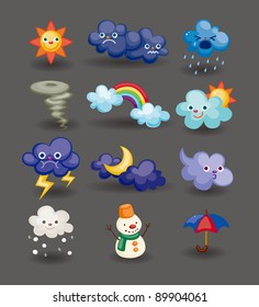 cartoon weather icon