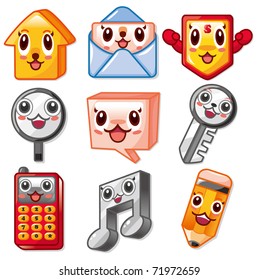 cartoon web icon