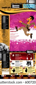 Cartoon website template