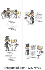 Cartoon wedding picture