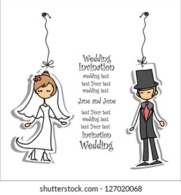 Cartoon wedding picture