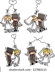Cartoon wedding picture