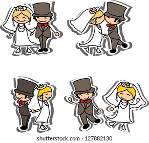 Cartoon wedding picture