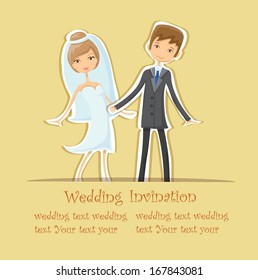 Cartoon wedding picture 