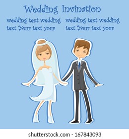 Cartoon wedding picture 