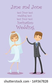 Cartoon wedding picture 