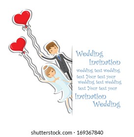 Cartoon wedding picture 