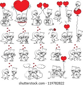 Cartoon wedding pictures