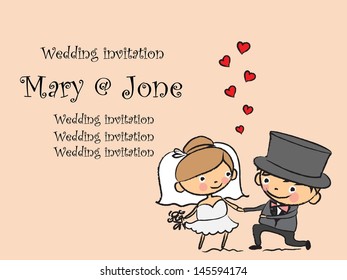 Cartoon wedding pictures 