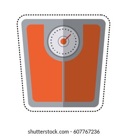 cartoon weight scale bathroom image