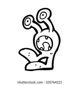 cartoon weird alien