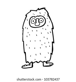 cartoon weird furry creature