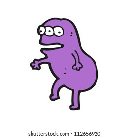 cartoon weird little alien