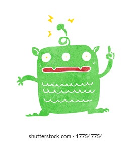 cartoon weird little alien