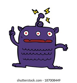 caricatura rara alienígena