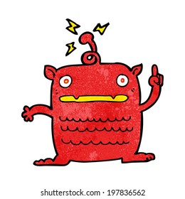 cartoon weird little alien