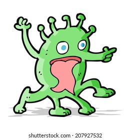 cartoon weird little alien