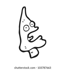 cartoon weird magic mushroom character