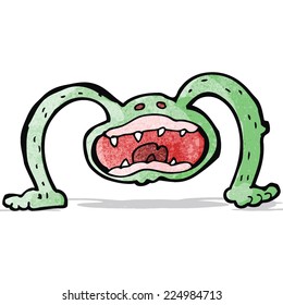 cartoon weird monster