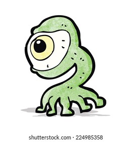 cartoon weird monster