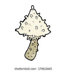 cartoon weird mushroom