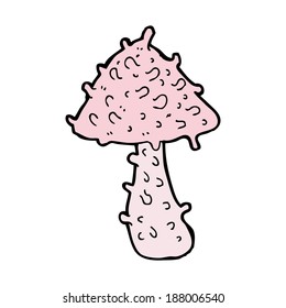 cartoon weird mushroom