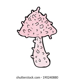 cartoon weird mushroom