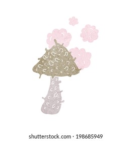 cartoon weird mushroom