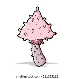 caricatura de hongos extraños