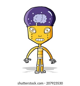 cartoon weird robot