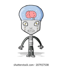 cartoon weird robot