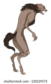 Cartoon werewolf