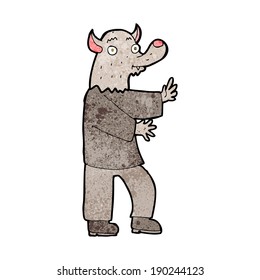 cartoon werewolf