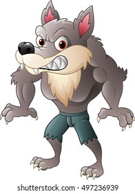 Cartoon werewolf