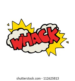 Cartoon Whack Symbol Stock Vector (Royalty Free) 112625813 | Shutterstock